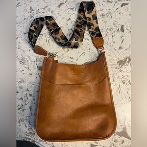 Ahdorned Leather Crossbody